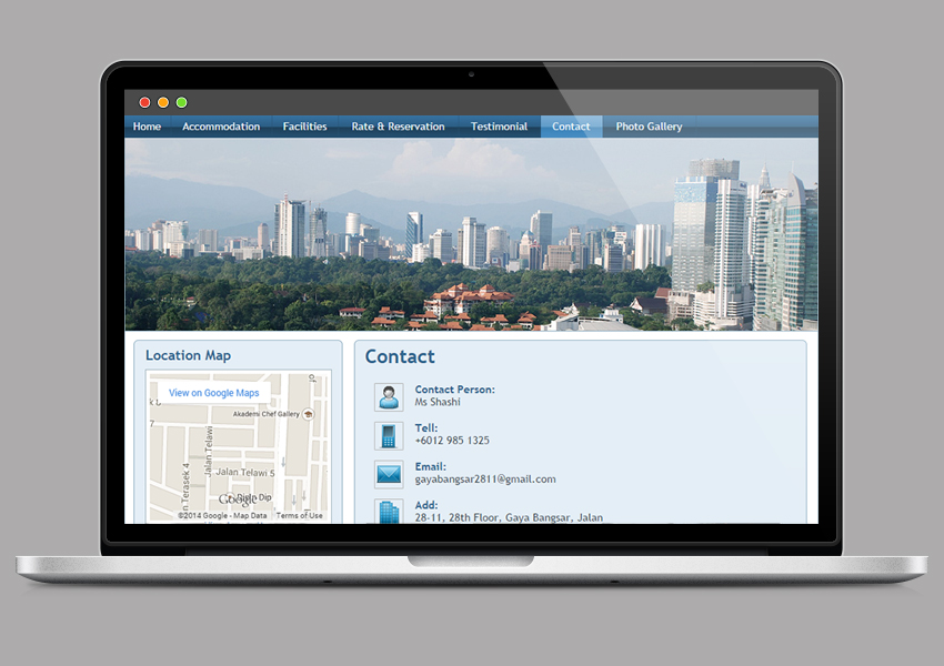 Gaya Bangsar Vacation Stay Website